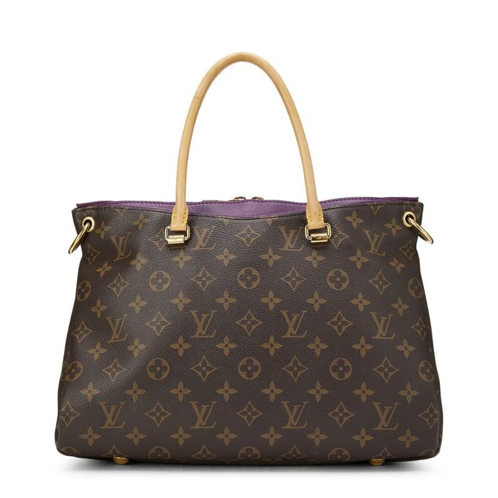 Louis Vuitton Purple Monogram Coated Canvas Pallas (Authentic Pre-Loved)